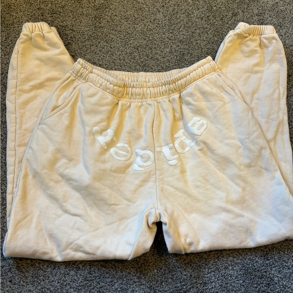 Spider Worldwide Cream Sweatpants - Picture 1 of 4